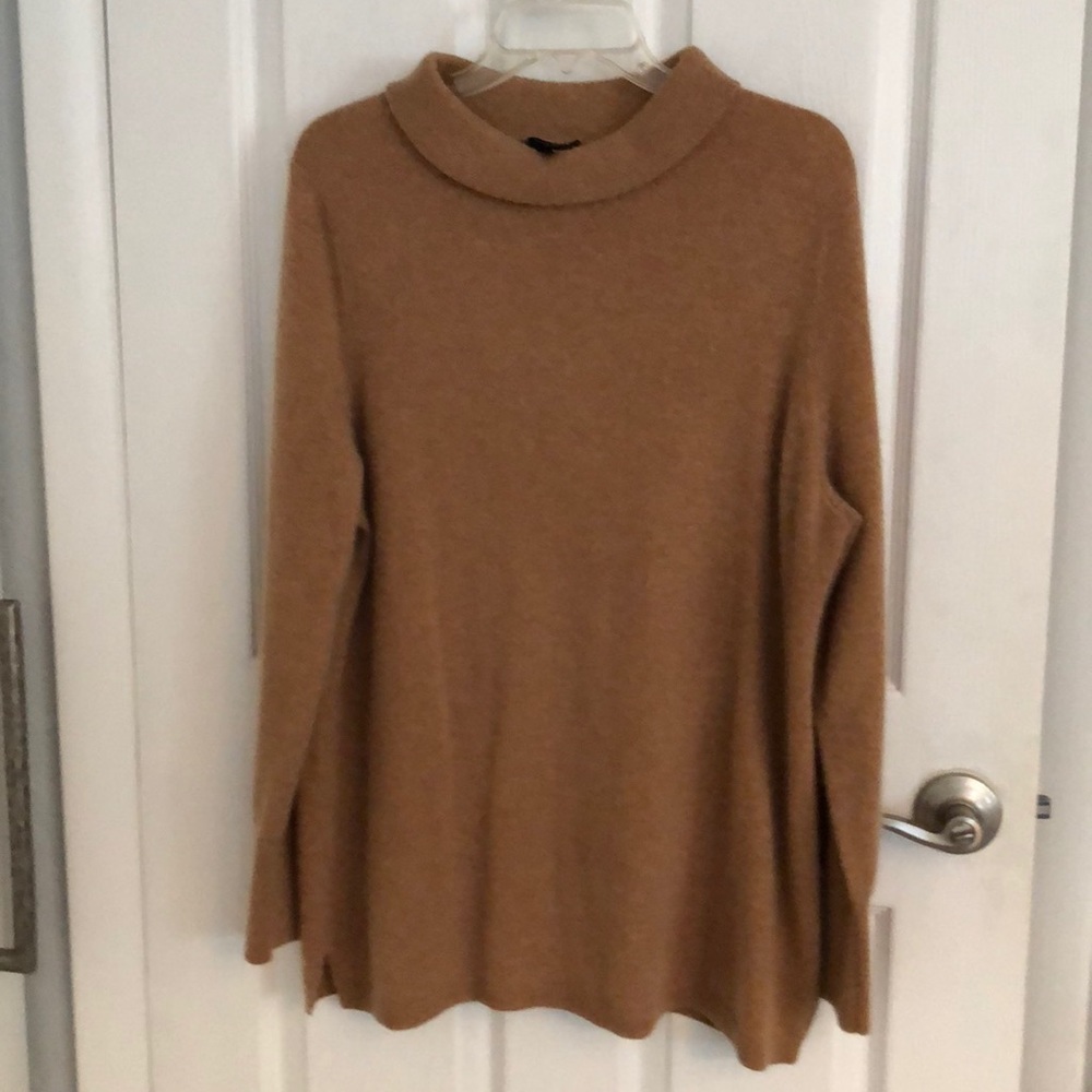 Talbots portrait color cashmere tunic sweater